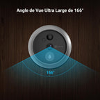 Judas de porte caméra CP4 1080p écran tactile 4,3 pouces batterie 4600 mAh détection humaine audio bidirectionnel IP54