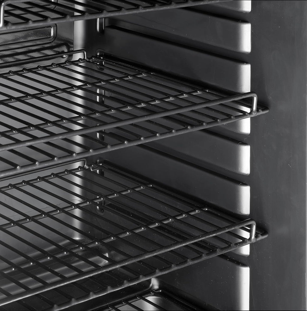 Réfrigérateur à boissons professionnel GSC4240B 237 L porte vitrée avec serrure 6 étagères réglables 110 W noir