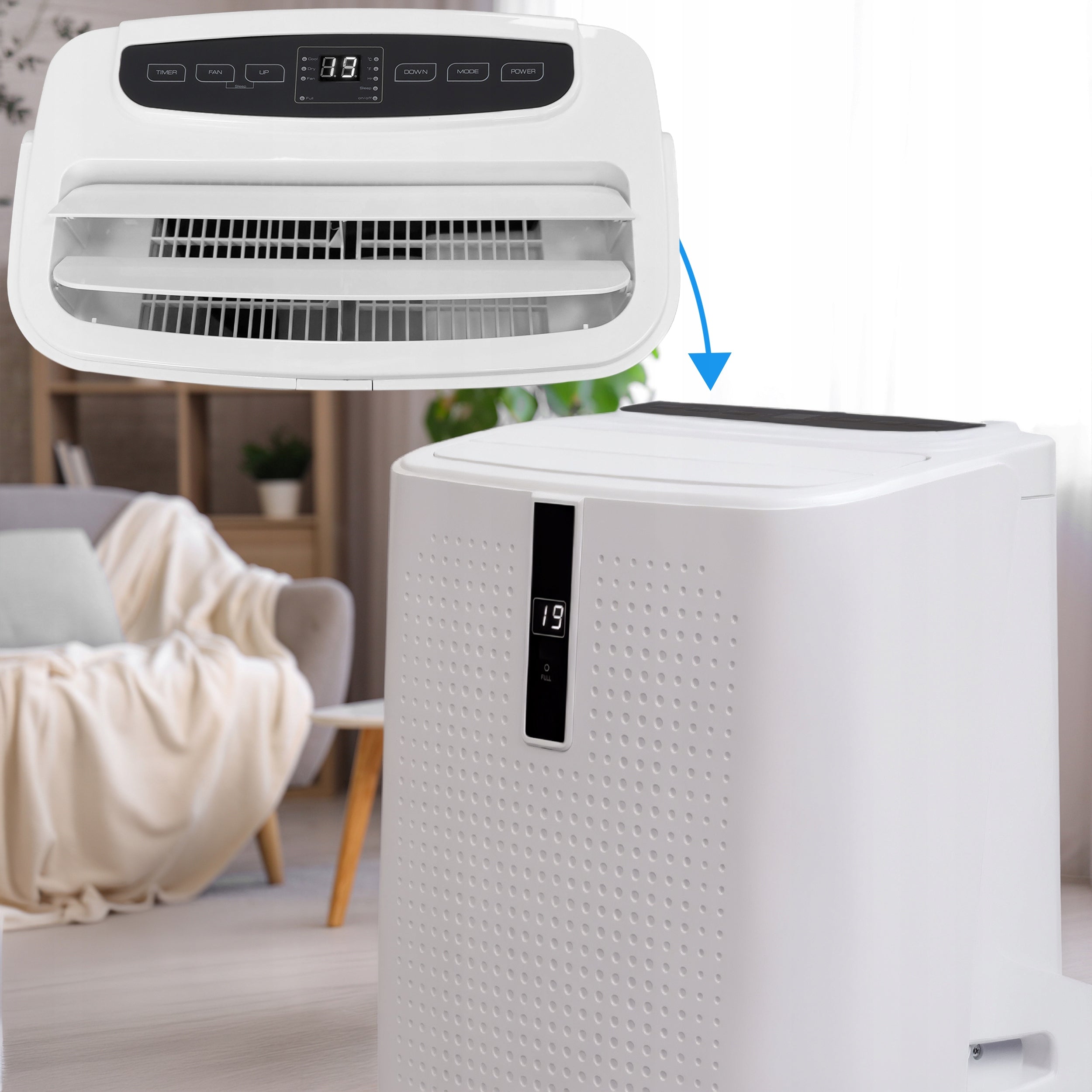 Klimatyzator przenośny ENVA E35J1 3530 W 12000 BTU WiFi chłodzenie osuszanie wentylacja
