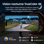 Caméra surveillance 4K T2 Ultra solaire kit 2 caméras 8MP vision nocturne 32 Go local extensible 1 To panorama 360° suivi IA