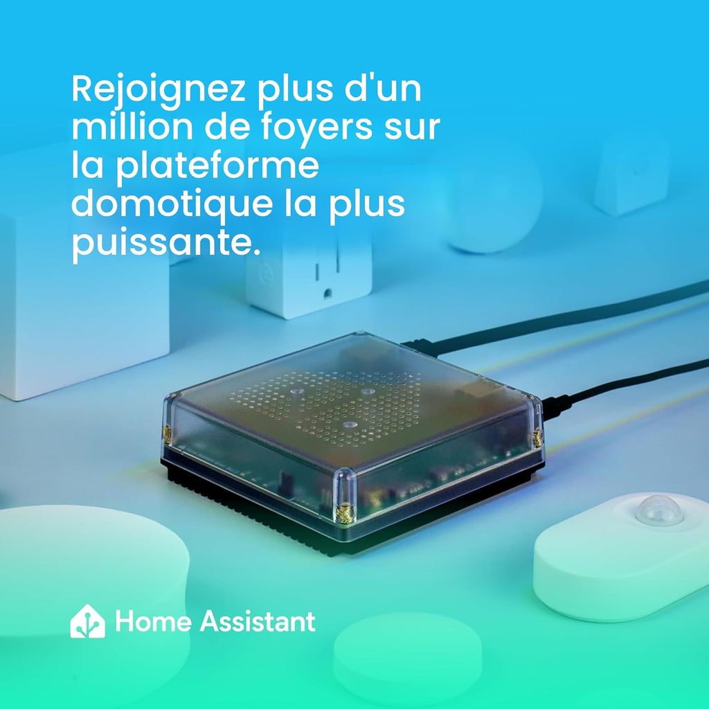 Hub domotique Home Assistant Green Nabu Casa officiel 32 Go Home Assistant OS automatisation locale Ethernet USB