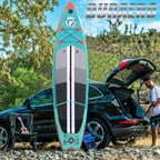Planche de paddle gonflable 330 x 76 x 15 cm convertible kayak siège pagaie double réglable support GoPro 3 ailerons accessoires charge 150 kg