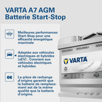 Batterie de démarrage Silver Dynamic AGM L3 A7 12 V 70 Ah 760 A Start-Stop polarité droite 278 x 175 x 190 mm