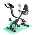 Vélo d'appartement pliable 5 en 1 TEB4 résistance magnétique 16 niveaux écran LCD connexion APP silencieux avec siège réglable capacité 140 kg