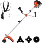 Débroussailleuse thermique 52 cm³ 3 CV avec tête fil renforcée Tap Go lames et harnais inclus