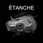 Intercom moto FREECOM 4X Bluetooth 1 unité 40 mm portée 1,2 km étanche commande vocale autonomie 13 h noir