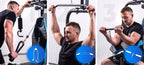 Atlas treningowy FORCE wielofunkcyjny do ćwiczeń siłowych wyciąg górny prasa do nóg modlitewnik stos 87 kg