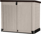 Abri horizontal poubelle SIO Pro 1200 litres en polypropylène imperméable avec plancher inclus verrouillable charge maximale 28 kg
