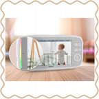 Video Baby Monitor Vista 2.4GHz HD Camera 5 Inch Display Night Vision Two Way Audio Temperature Sensor