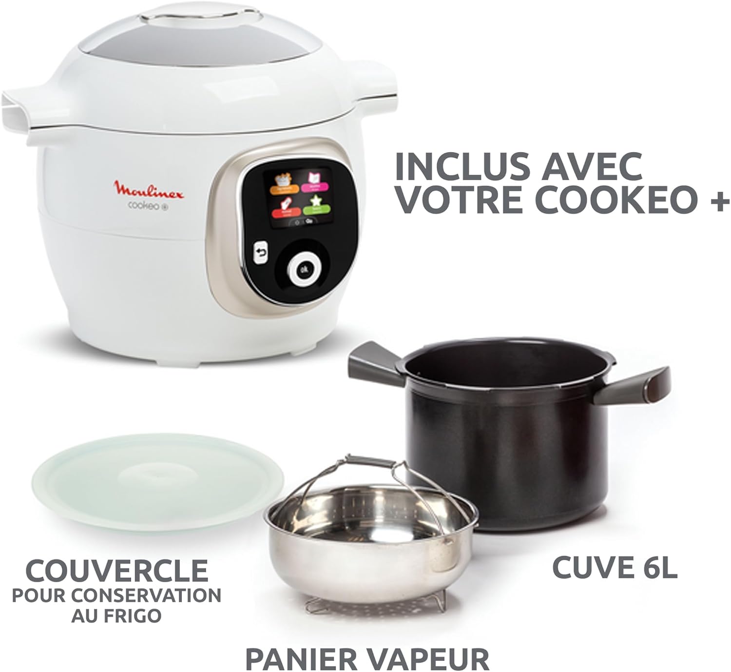 Multicuiseur intelligent Cookeo CE85CA10 6 L 1600 W 150 recettes intégrées 6 modes de cuisson