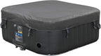 Spa gonflable carré 4 personnes 154 x 154 cm 100 jets chauffage massage 600L intérieur extérieur
