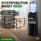 Nowoczesny Dystrybutor Wody X903-FEC w kolorze czarnym z elektronicznym chłodzeniem i szafką
