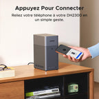NAS de bureau NASync DH2300 2 baies 4 Go RAM stockage 64 To LAN 1GbE NFC HDMI 4K album photo IA chiffrement