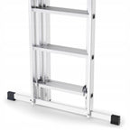 Drabina aluminiowa wielofunkcyjna 3x11 szczebli 6,55 m składana uniwersalna EN131 obciążenie 150 kg