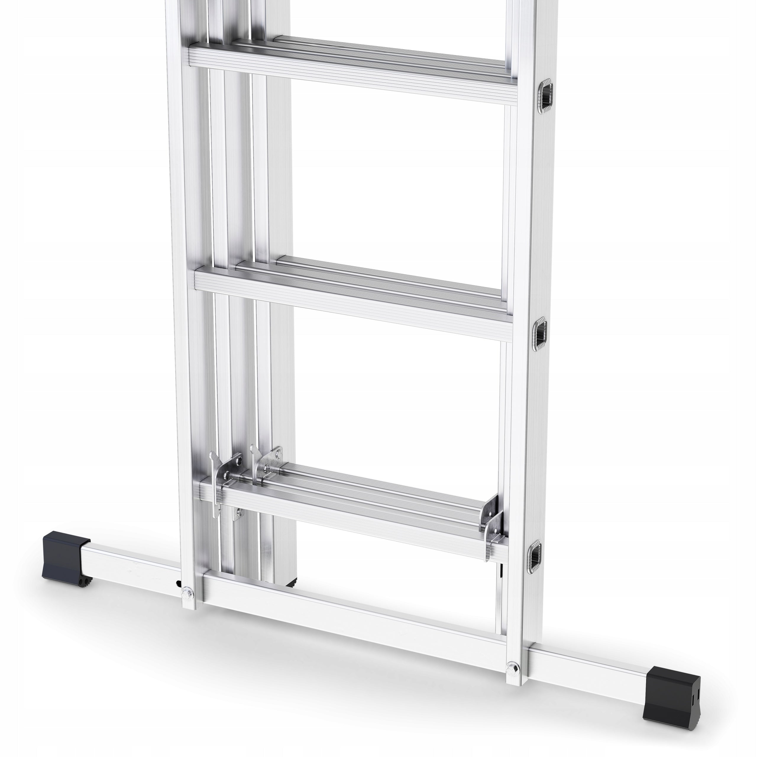 Drabina aluminiowa wielofunkcyjna 3x11 szczebli 6,55 m składana uniwersalna EN131 obciążenie 150 kg