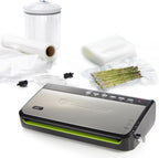 Machine sous vide FFS005X 140 W semi-automatique fonction pulse cutter intégré rangement rouleau sacs inclus noir