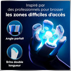 Brosse dents électrique iO 6 noire 5 modes capteur pression écran interactif 2 brossettes étui voyage