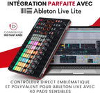 Contrôleur MIDI USB APC40 MKII 40 pads RGB avec 9 faders 8 boutons Ableton Live pour production musicale 1,8 kg