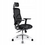 Fotel biurowy ergonomiczny obrotowy V-Basic 950 czarny z regulowanym zagłówkiem i podłokietnikami