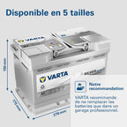 Batterie de démarrage Silver Dynamic AGM L3 A7 12 V 70 Ah 760 A Start-Stop polarité droite 278 x 175 x 190 mm