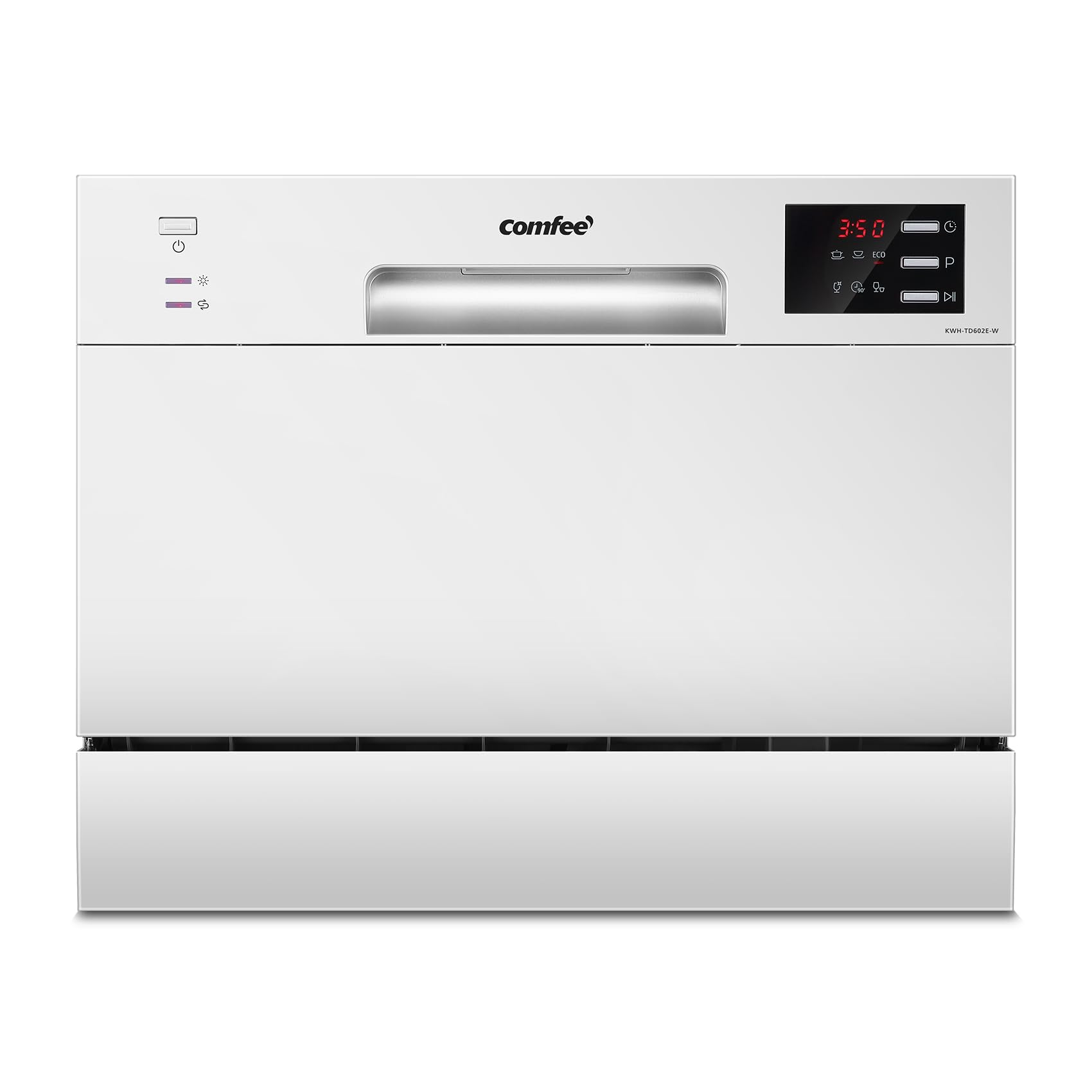 Lave-vaisselle compact TD602E-W 6 couverts 6 programmes écran LED démarrage différé 47 dB consommation eau réduite