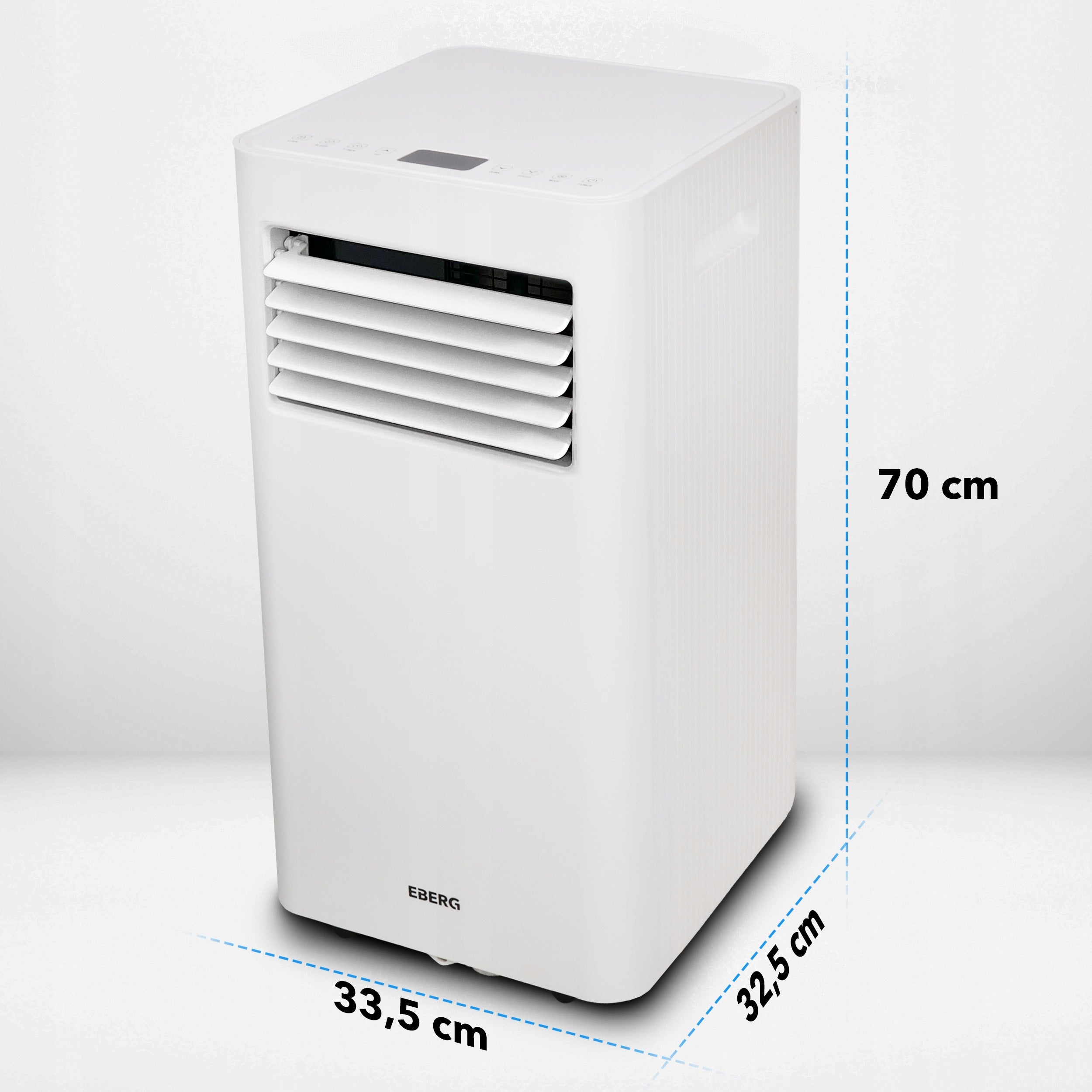 Przenośny klimatyzator z funkcją chłodzenia osuszania i wentylacji RIO R29E1 3kW 10000 BTU WiFi 24l/24h