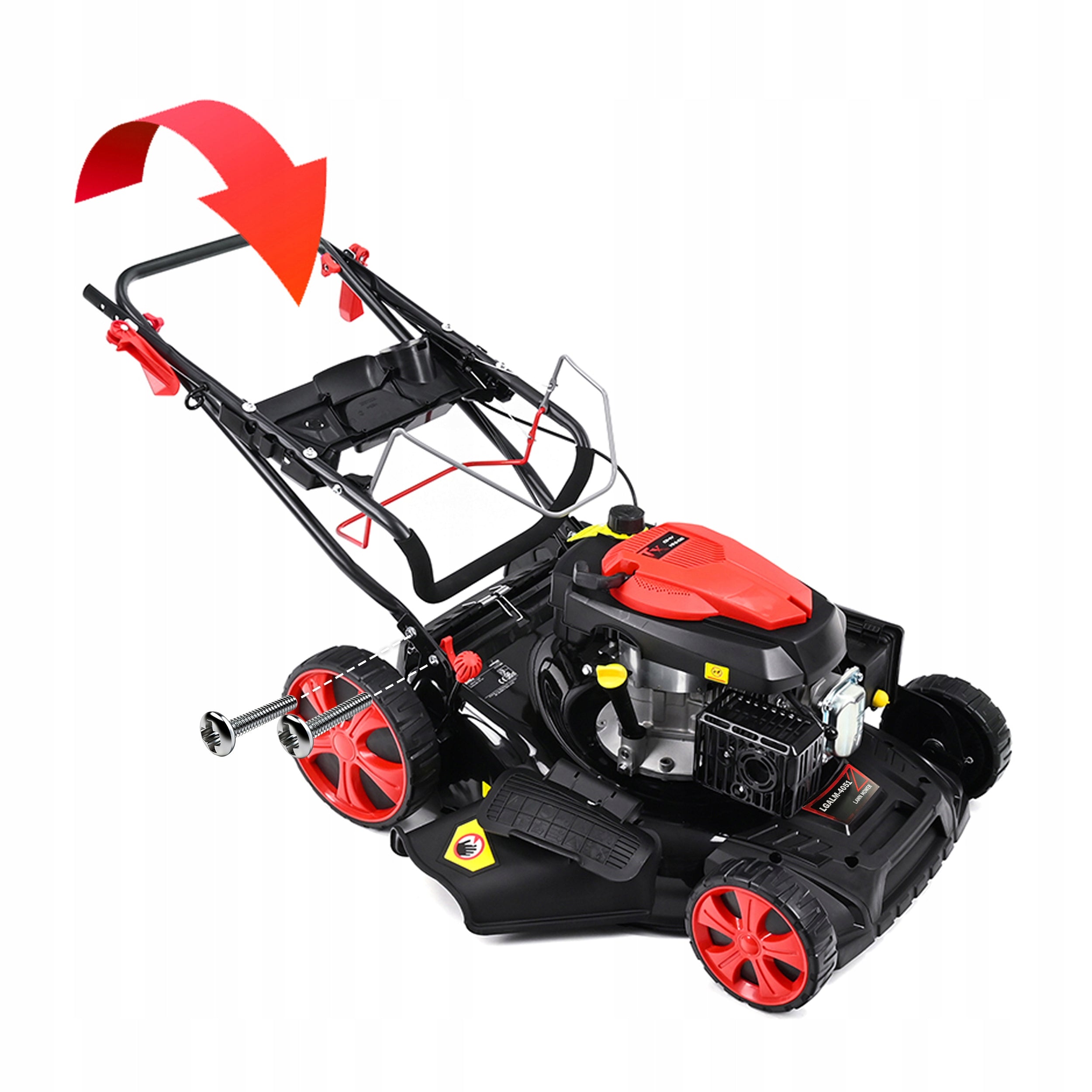 kosiarka spalinowa z napędem 53cm silnik 196cc zwrotna nowy model 9W1 wydajna solidna do ogrodu