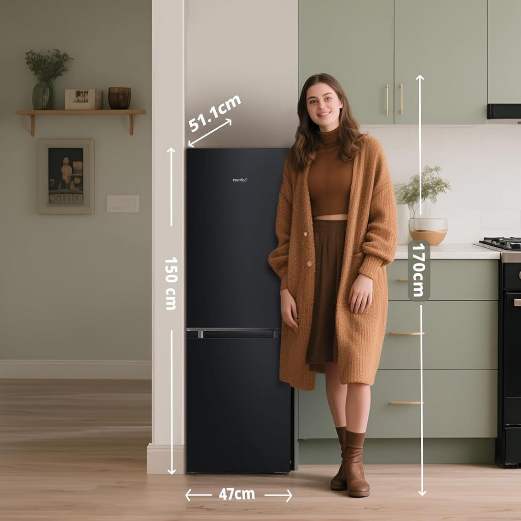Réfrigérateur combiné RCB169DK2E 174 L congélateur bas 59 L Low Frost hauteur 150 cm noir
