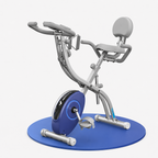 Vélo d’appartement pliable 4 en 1 MERACH résistance magnétique 16 niveaux écran LCD pouls app selle confortable bleu