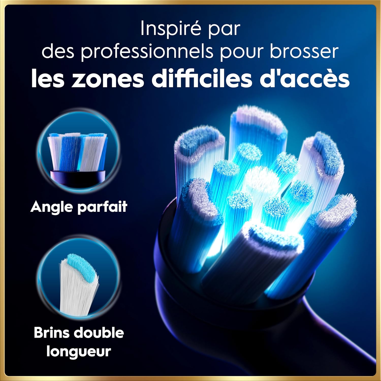 Brosse à dents électrique iO 9 7 modes capteur de pression écran couleur charge rapide avec étui