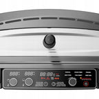Piec do pizzy elektryczny 2200 W 450°C z kamieniem szamotowym średnicy 37 cm w zestawie łopata