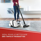 Nettoyeur vapeur Smart 120 1500 W chaudière 4 bars réservoir 2 L chauffe 2 min avec 14 accessoires