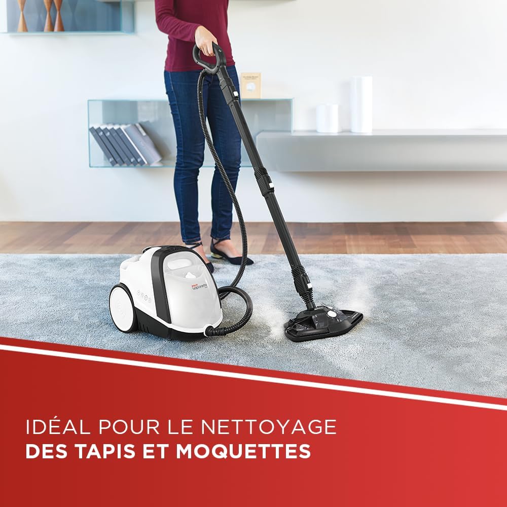 Nettoyeur vapeur Smart 120 1500 W chaudière 4 bars réservoir 2 L chauffe 2 min avec 14 accessoires