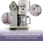 Sorbetière CREAMi Scoop and Swirl NC701EUSTGD 13 modes avec 2 pots 480 ml pour glaces maison