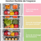 Réfrigérateur combiné RCB169DK2E 174 L congélateur bas 59 L Low Frost hauteur 150 cm noir