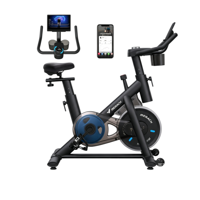 Vélo d’appartement MR-S26B1-EU résistance friction 8 niveaux silencieux entraînement par courroie charge 136 kg
