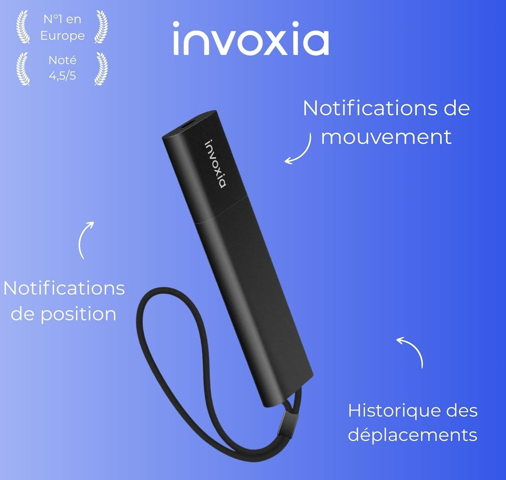 Tracker GPS Pro localisation temps réel 4G LTE-M abonnement 1 an alertes mouvement inclinaison autonomie 6 mois