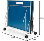 Table de ping-pong extérieure pliable 274 x 167 cm avec filet système de verrouillage acier 4 joueurs