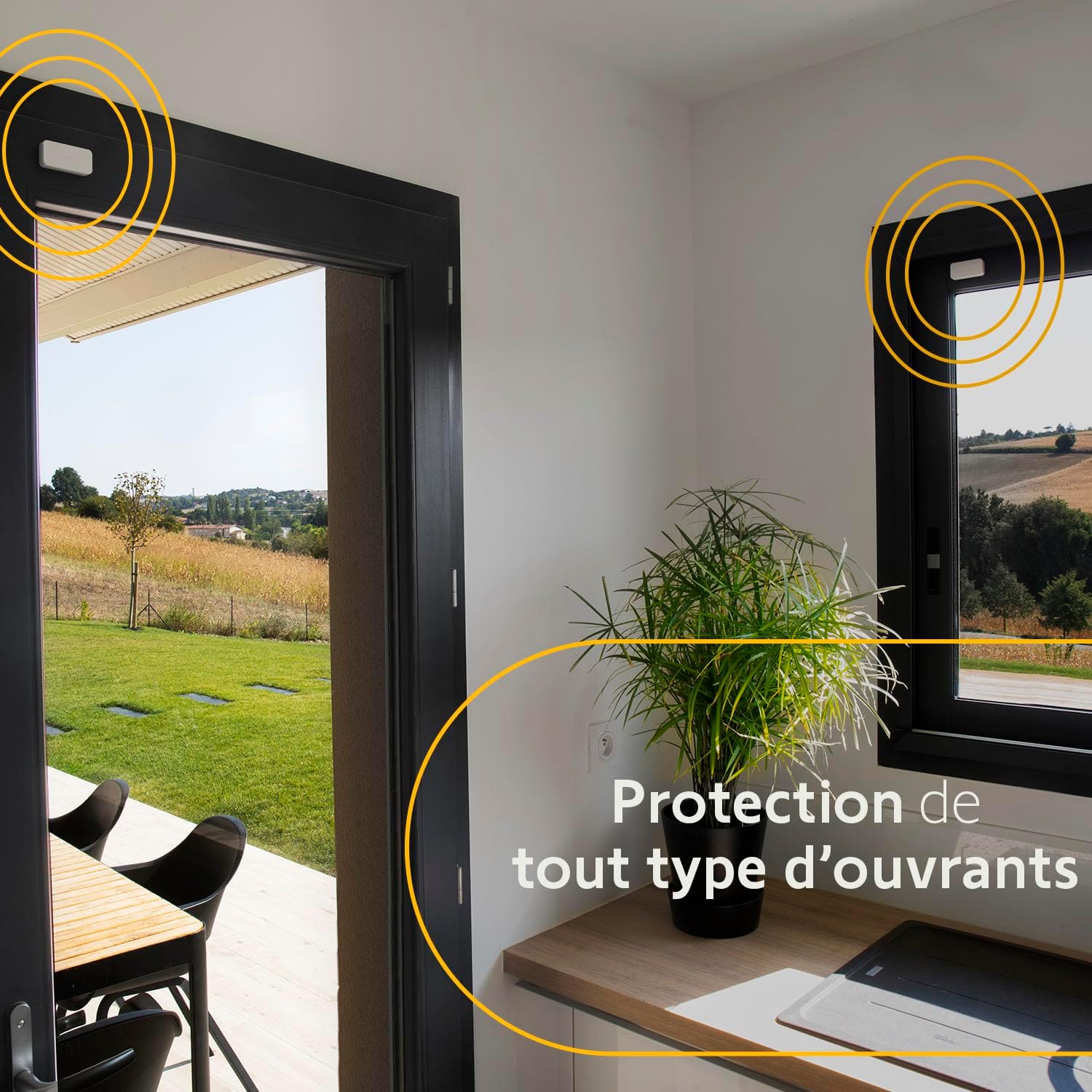 Pack 5 détecteurs IntelliTAG vibration intérieur extérieur détection avant ouverture