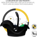 Poussette 3 en 1 ESME travel system siège auto MINK PRO i-Size 40 à 75 cm pliable tout-terrain harnais 5 points beige