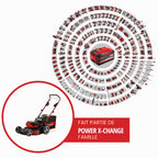 Tondeuse à gazon sans fil GP-CM 36/47 S HW Li Power X-Change 36V largeur de coupe 47 cm autotractée moteur sans charbon avec 4 batteries 4Ah