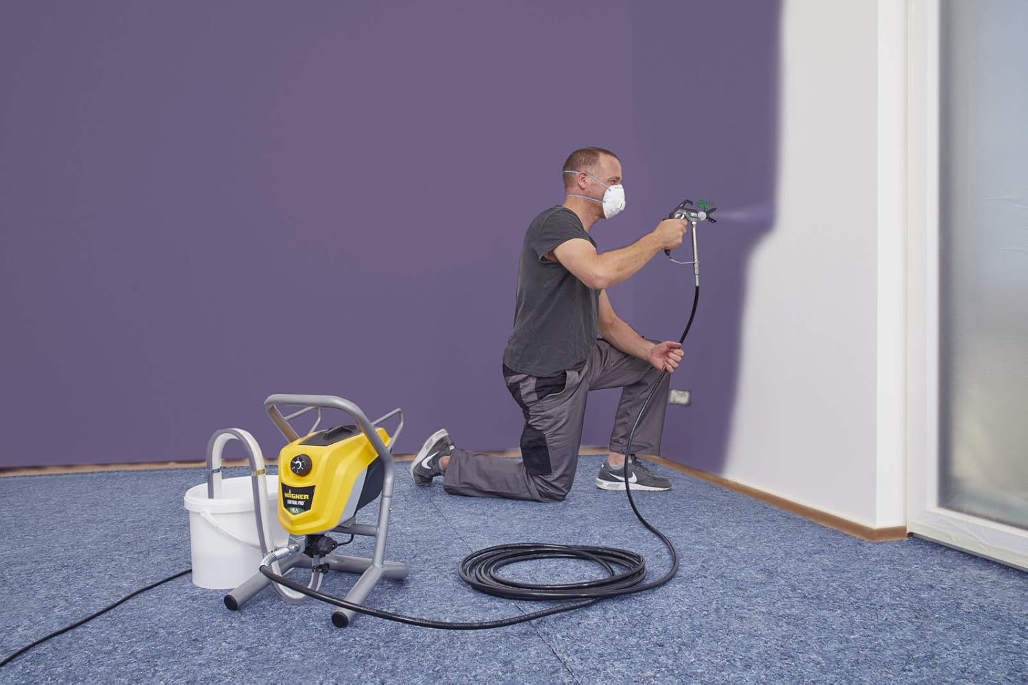 Système de peinture Airless Control Pro 250 M 110 bar tuyau 9 m réservoir 1,25 L pour peintures vernis lasures