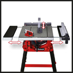 Scie circulaire sur table TC-TS 2225 U 2200W lame 254 mm pour bois hauteur de coupe réglable 80 mm avec aspiration des copeaux