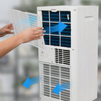 Przenośny klimatyzator z funkcją chłodzenia osuszania i wentylacji RIO R29E1 3kW 10000 BTU WiFi 24l/24h