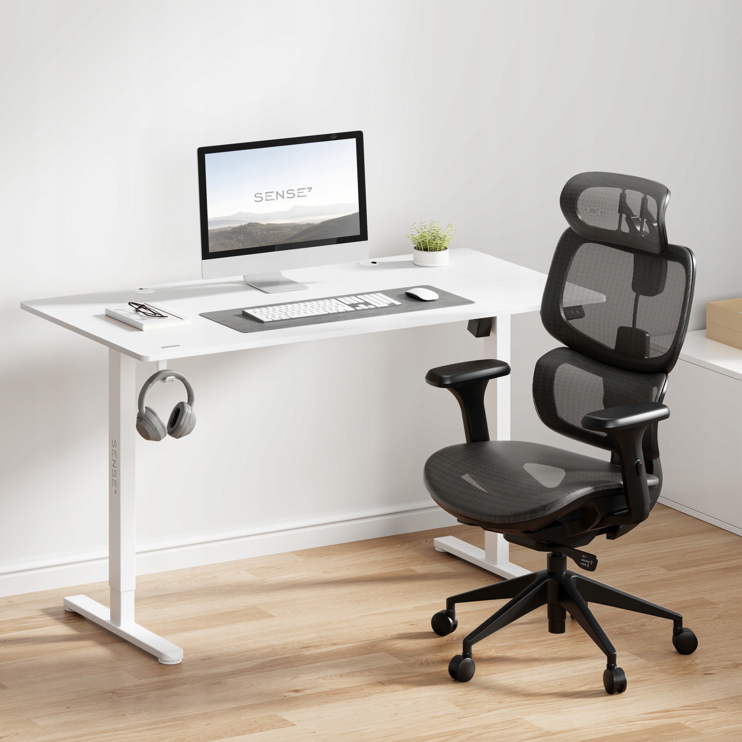 Fotel biurowy ergonomiczny obrotowy Nobu 13154102 czarny z regulowanymi podłokietnikami 3D i zagłówkiem