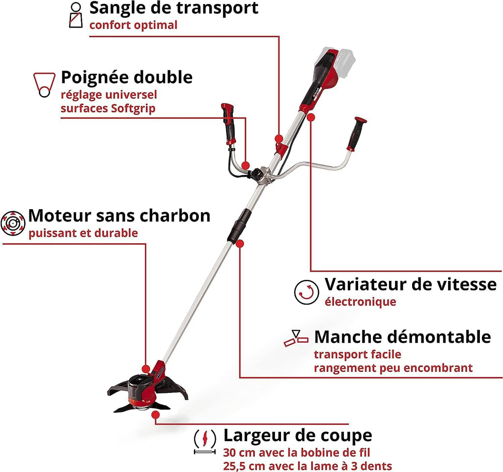 Débroussailleuse sans fil AGILLO 36/255 BL Solo 36 V Brushless coupe 30 cm 6300 tr/min lame 255 mm sans batterie