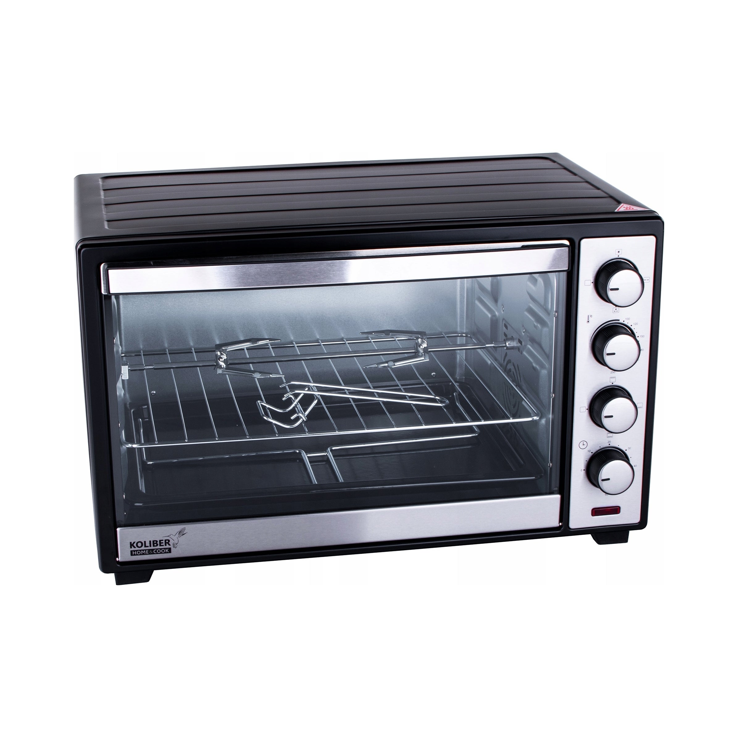 Mini piekarnik elektryczny Supermax X-3000-W 48 l 2000 W z termoobiegiem grillem rożnem i minutnikiem