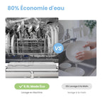 Lave-vaisselle compact TD602E-W 6 couverts 6 programmes écran LED démarrage différé 47 dB consommation eau réduite
