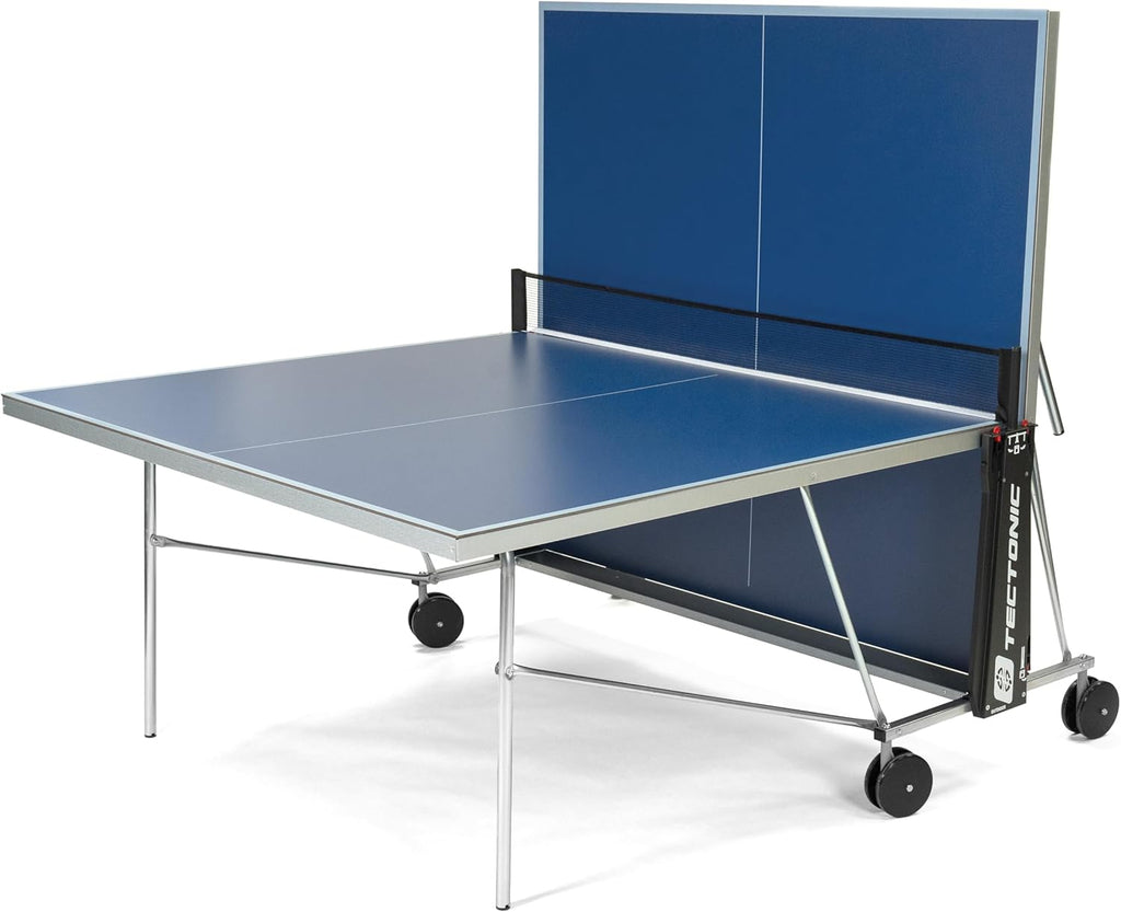 Table de ping-pong extérieure pliable 274 x 167 cm avec filet système de verrouillage acier 4 joueurs