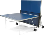 Table de ping-pong extérieure pliable 274 x 167 cm avec filet système de verrouillage acier 4 joueurs